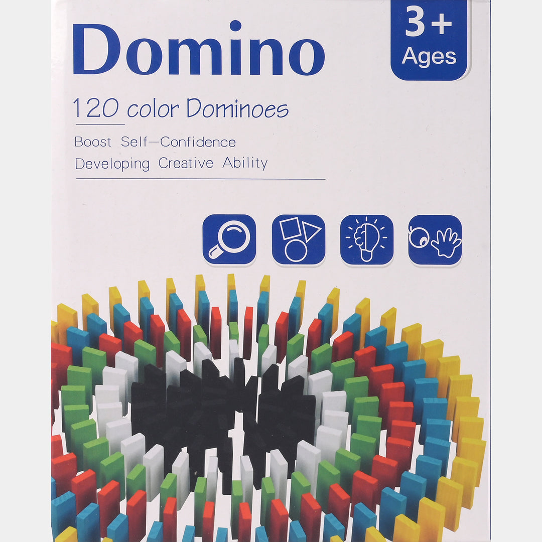 Colorful Wooden Dominoes – Educational Game