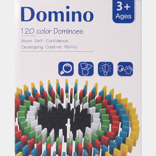 Colorful Wooden Dominoes – Educational Game
