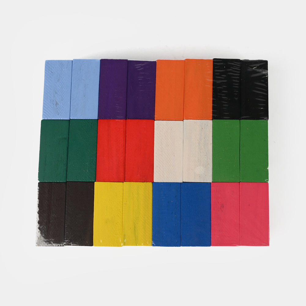 Colorful Wooden Dominoes – Educational Game