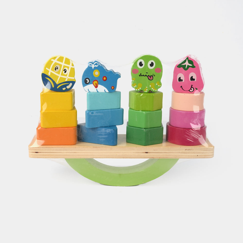 Wooden Balancing Toy & Sort Color Game