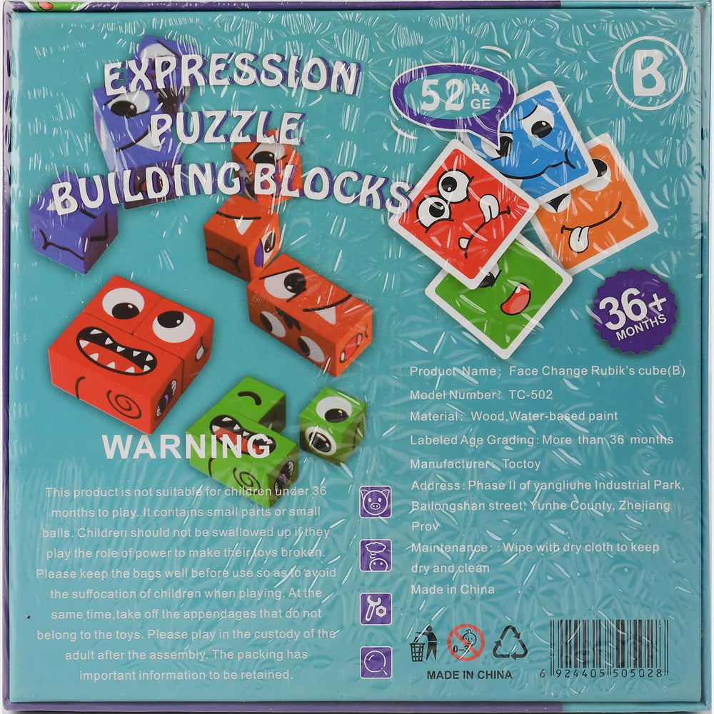 Expression Building Blocks, Educational Toy For Kids