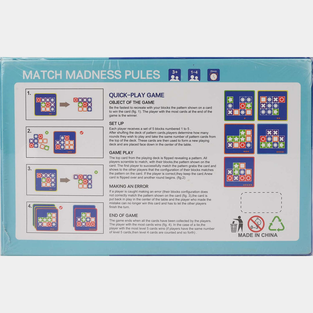 Match Madness Puzzle and Combination Cubes Game