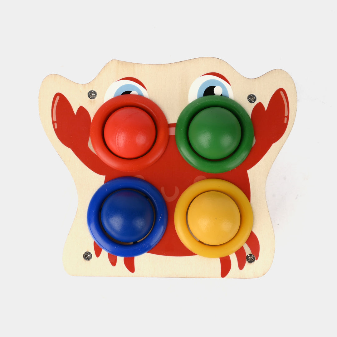 Wooden Color Matching Knock the Ball with Hammer