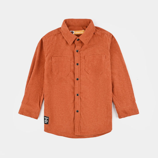 Boys Corduroy Shirt (Ever cord)-Rust
