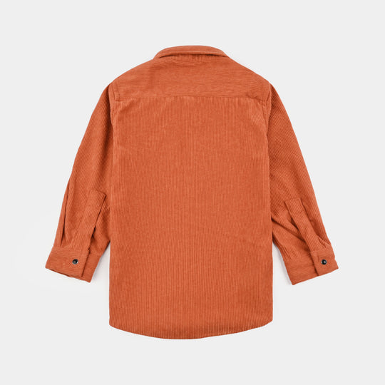 Boys Corduroy Shirt (Ever cord)-Rust