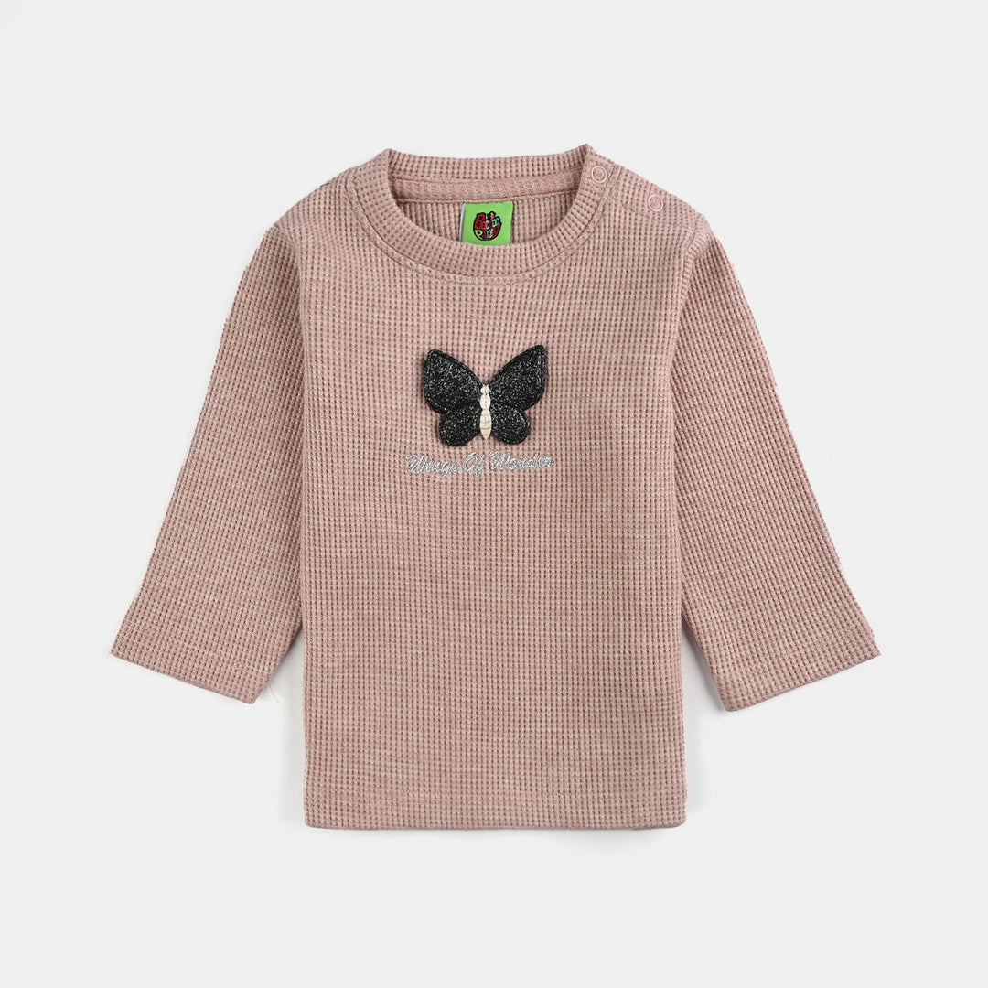 Infant Girls Jacquard Suit CUTE MOMENTS-PINK