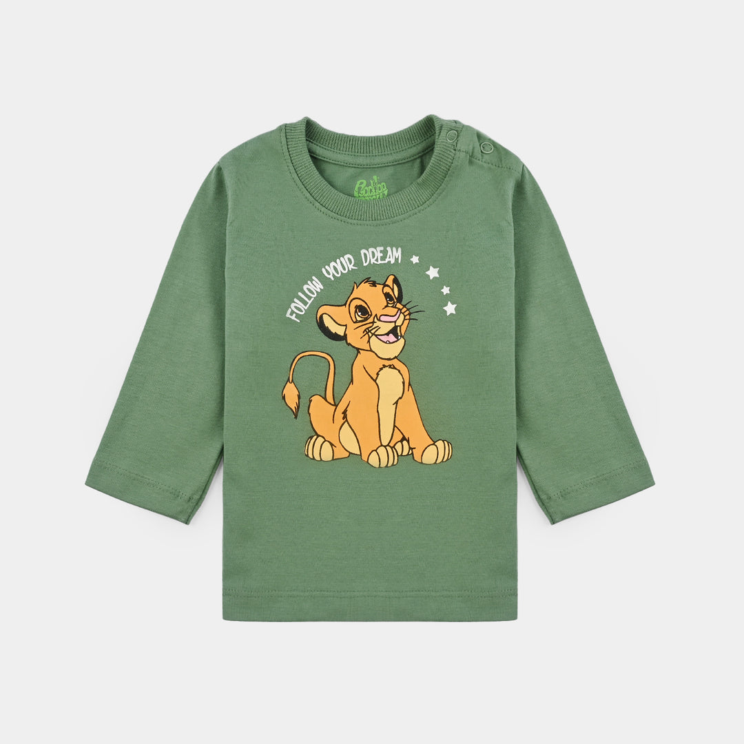 Infant Boys Cotton Night Suit Follow Your Dream-Green Bay