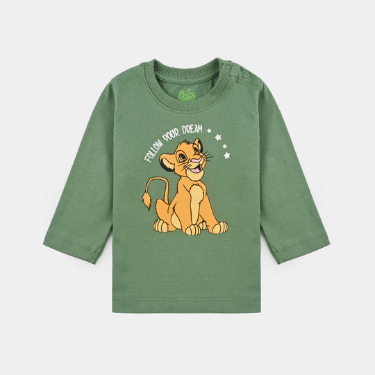 Infant Boys Cotton Night Suit Follow Your Dream-Green Bay