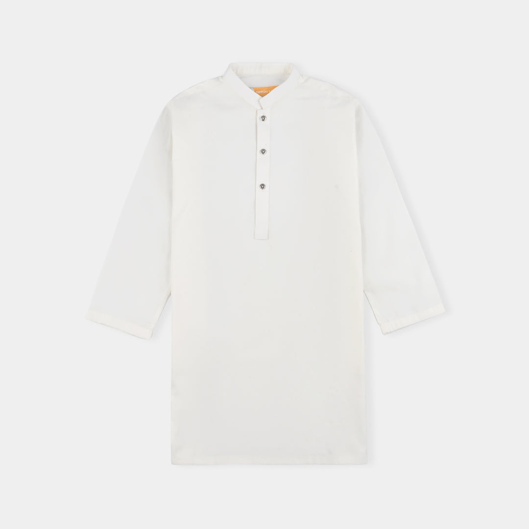 Boys Cotton Poplin 3Piece Suit-White