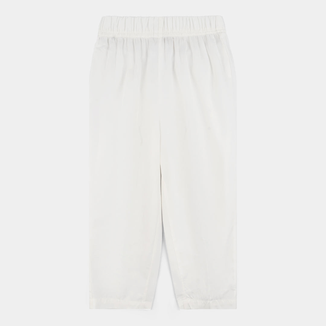 Boys Cotton Poplin 3Piece Suit-White