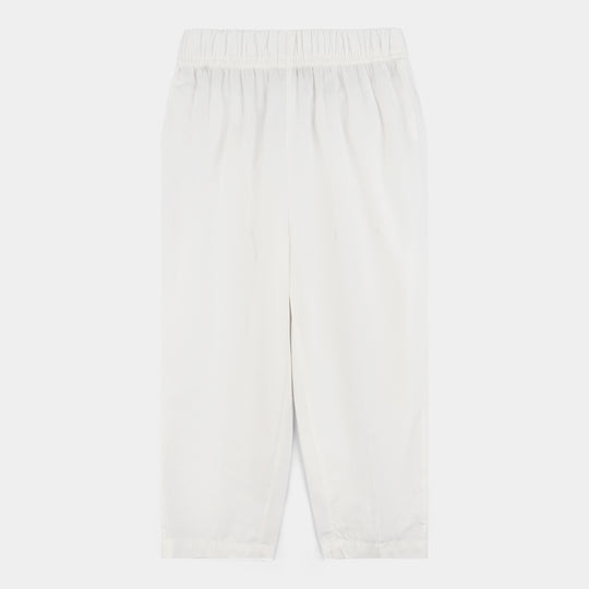 Boys Cotton Poplin 3Piece Suit-White