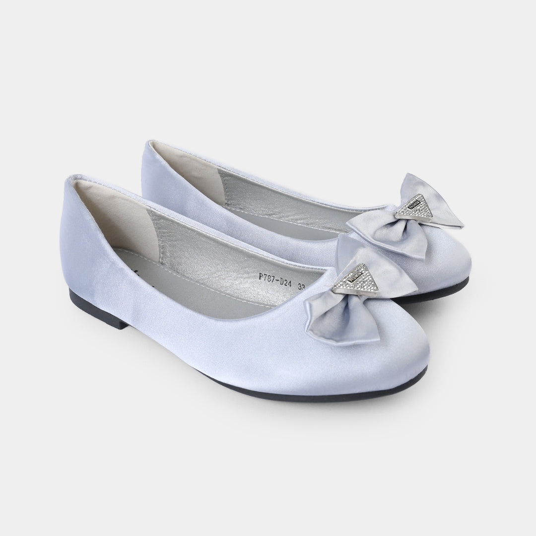 Girls Pumps P787-D24-SILVER