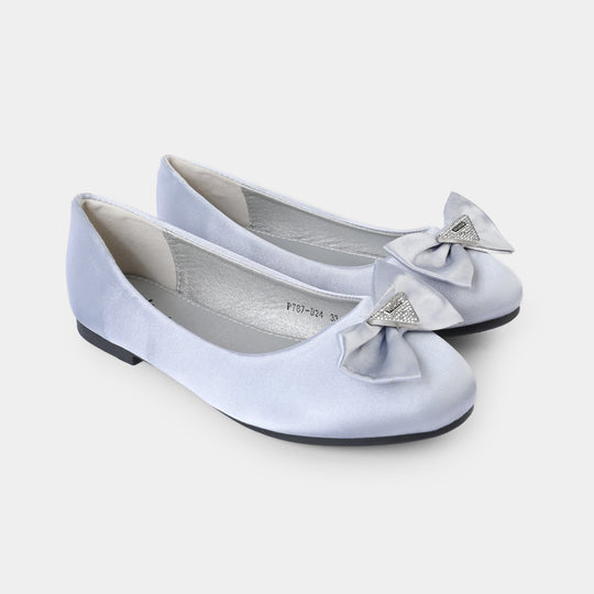 Girls Pumps P787-D24-SILVER