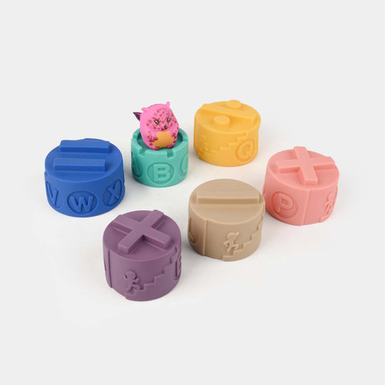 Colorful Stacking Soft Blocks Tower Making Toy