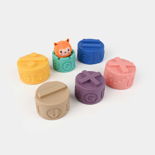 Colorful Stacking Soft Blocks Tower Making Toy