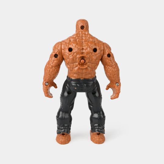 Light-Up Action Figure With Movable Arms