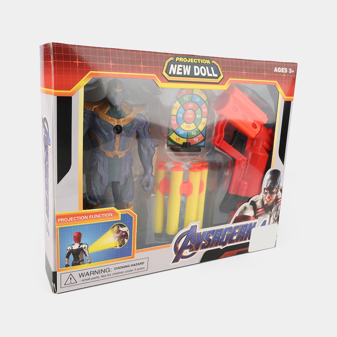 Action Figure Soft Bullet Blaster Play Set for Kids
