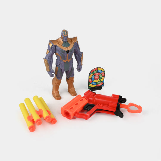 Action Figure Soft Bullet Blaster Play Set for Kids
