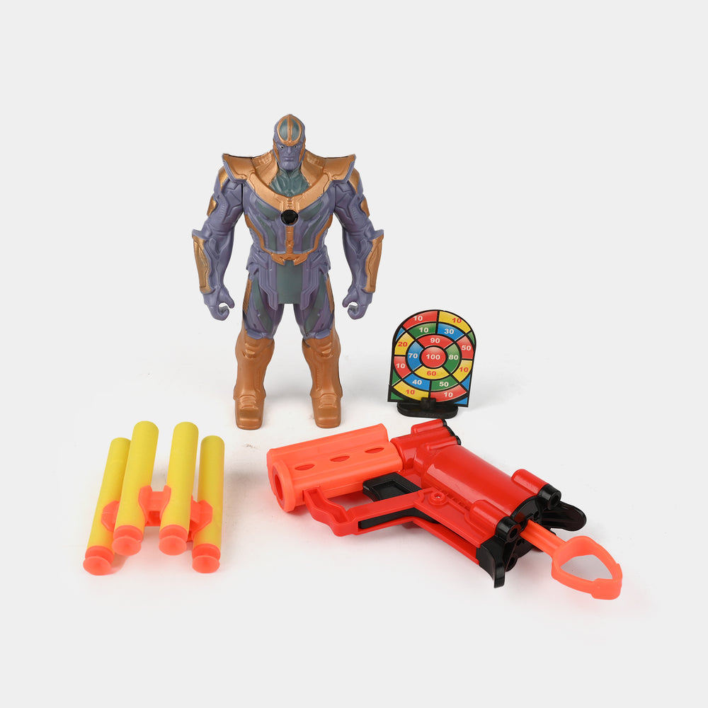Action Figure Soft Bullet Blaster Play Set for Kids