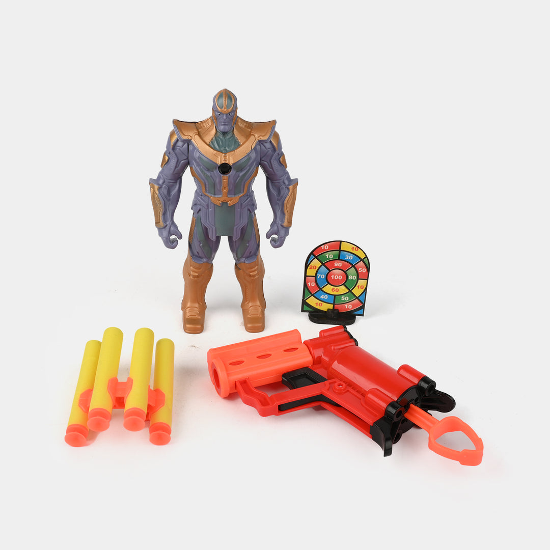 Action Figure Soft Bullet Blaster Play Set for Kids