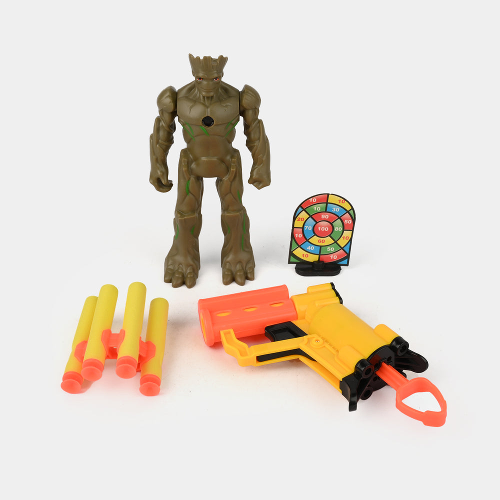 Action Figure Soft Bullet Blaster Play Set for Kids