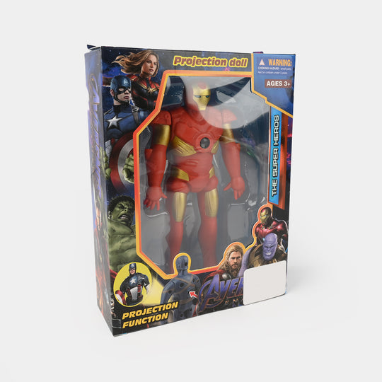 Light-Up Action Figure With Movable Arms
