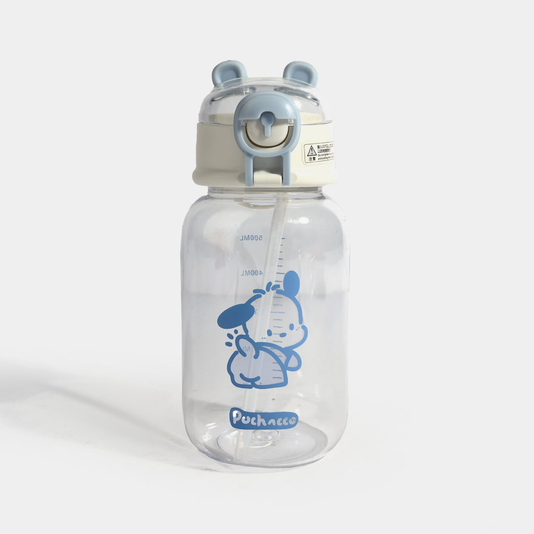 CARTOON TRANSPARENT WATER BOTTLE/BEAKER | SH2682 - BLUE