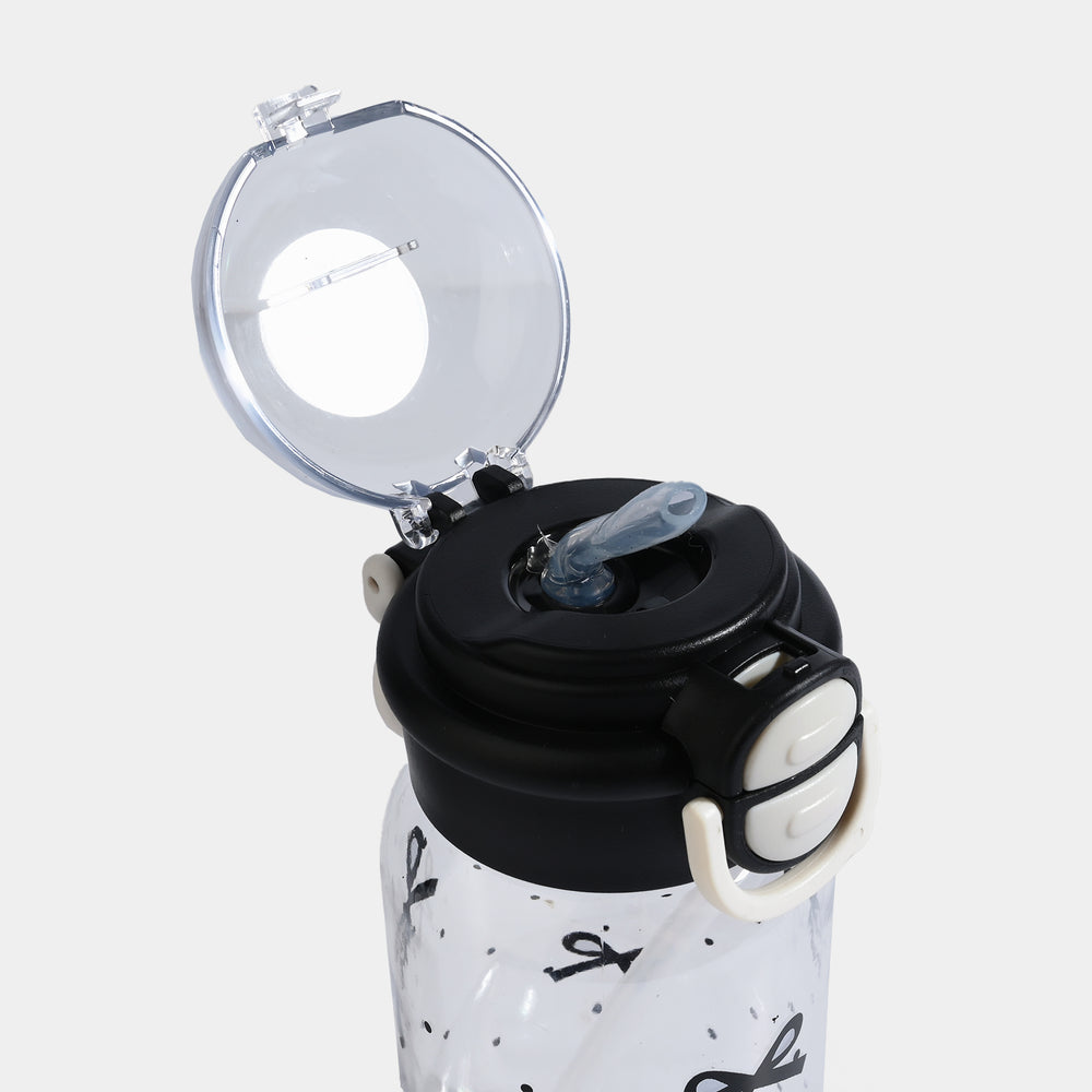 KIDS PLASTIC WATER BOTTLE/BEAKER | SH2697 - BLACK