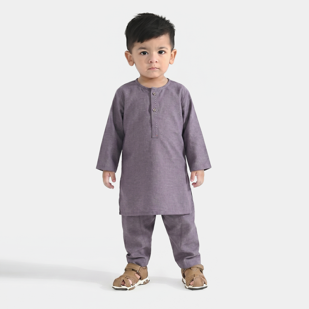 Infant Boys Poly Viscose Suit - Grey