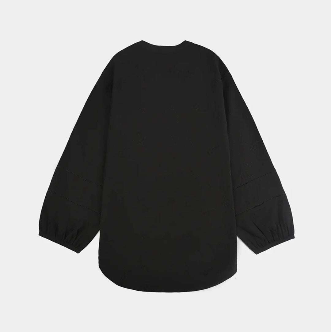 Teens Girls Poly Cotton Casual Top Black Beauty-BLACK