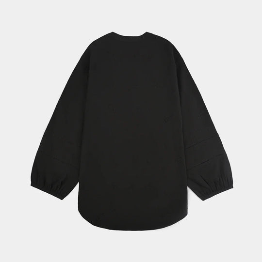 Teens Girls Poly Cotton Casual Top Black Beauty-BLACK