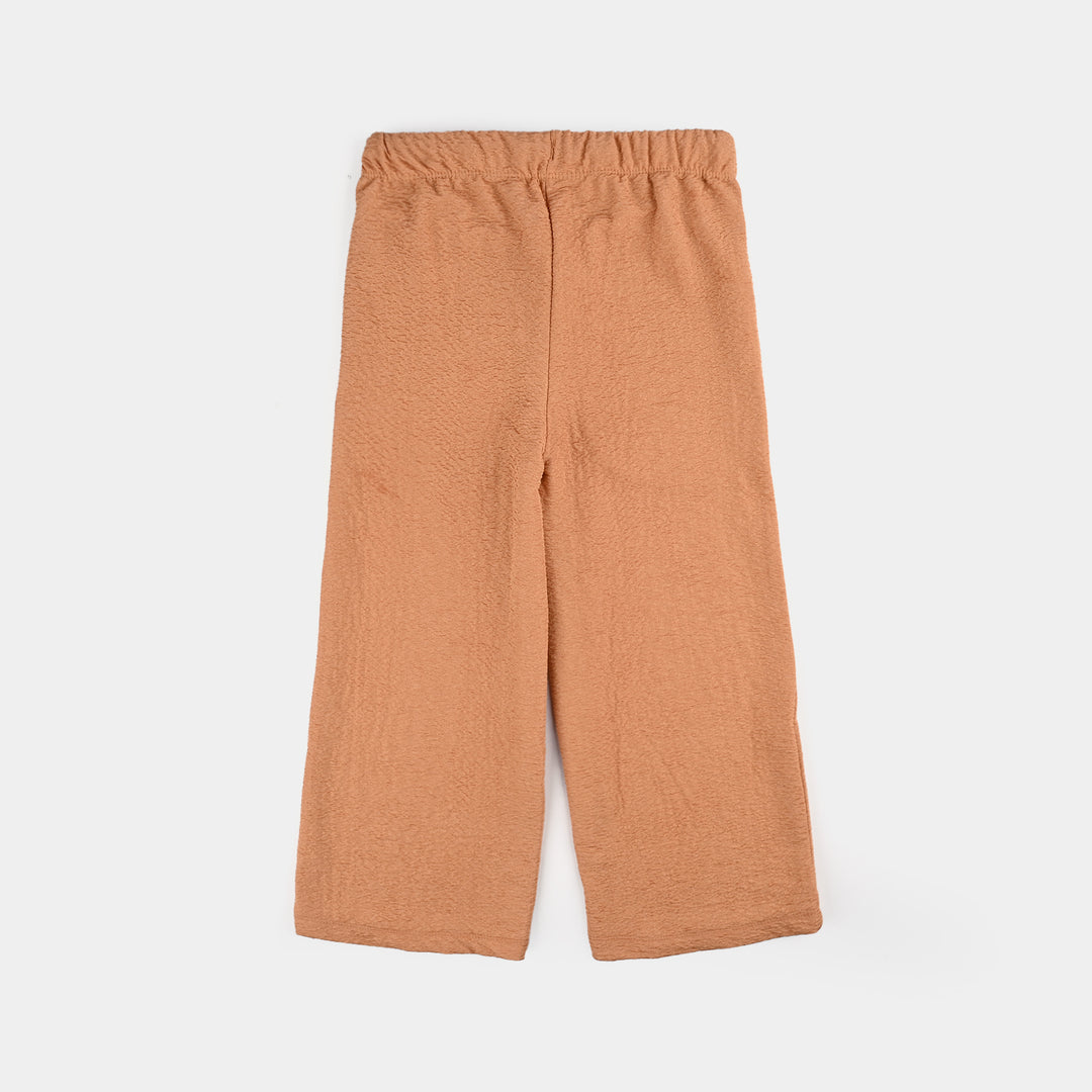 Girls Jacquard 2 Piece Brown Texture-BROWN