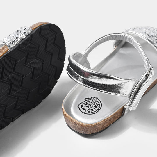 Girls Sandal H1040-G1-SILVER