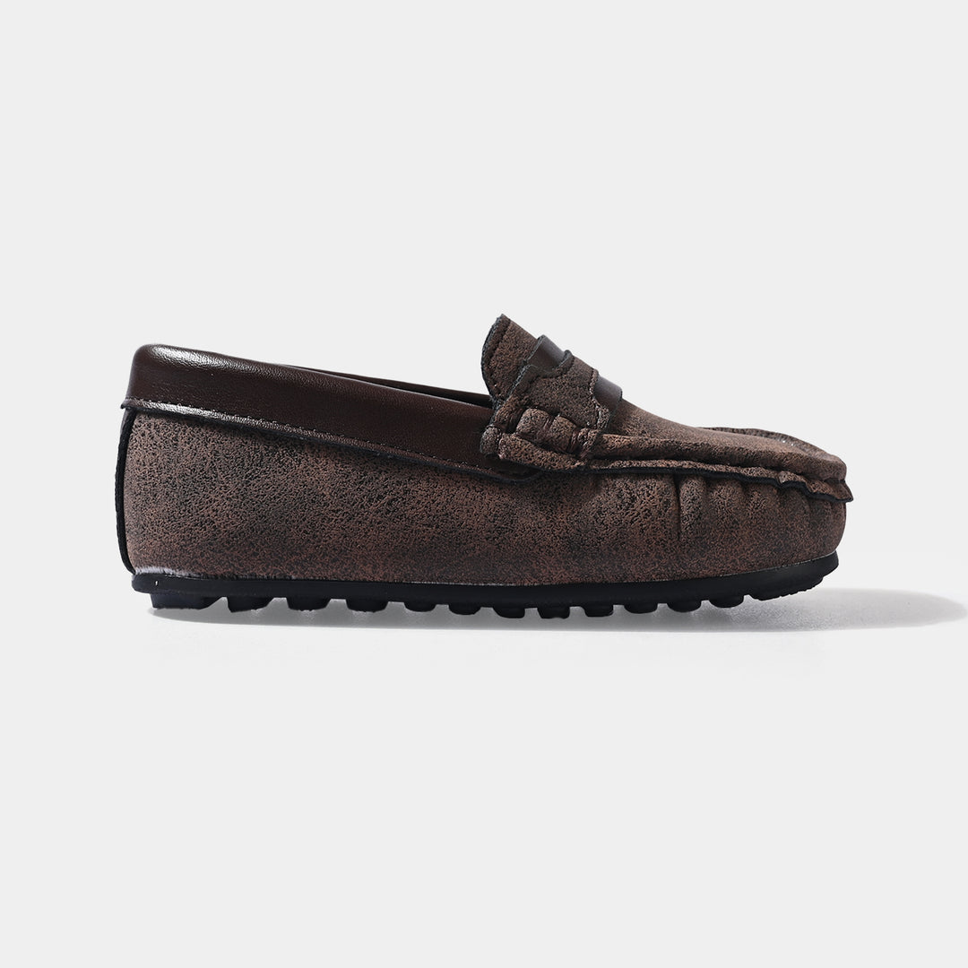 Boys Loafers XR502-018-COFFEE