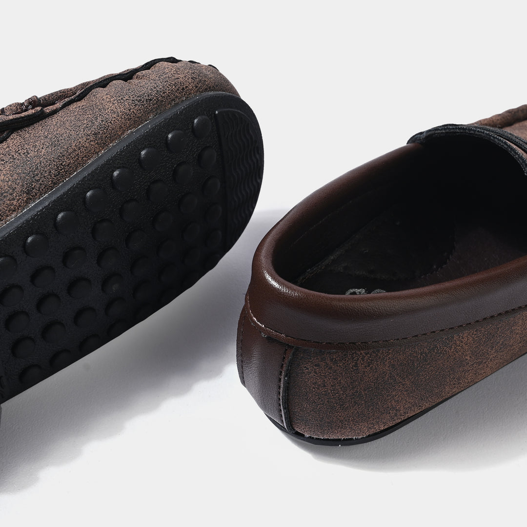 Boys Loafers XR502-018-COFFEE