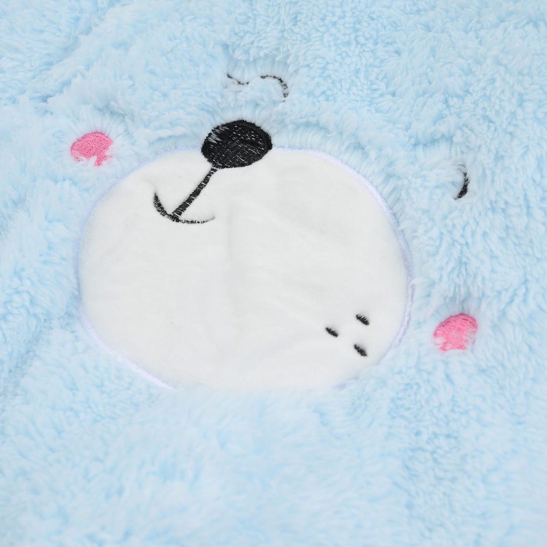 Infant Unisex Faux fur Romper-Blue