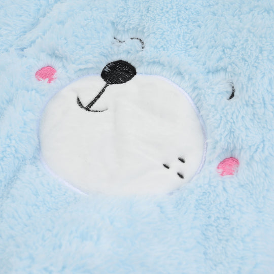 Infant Unisex Faux fur Romper-Blue