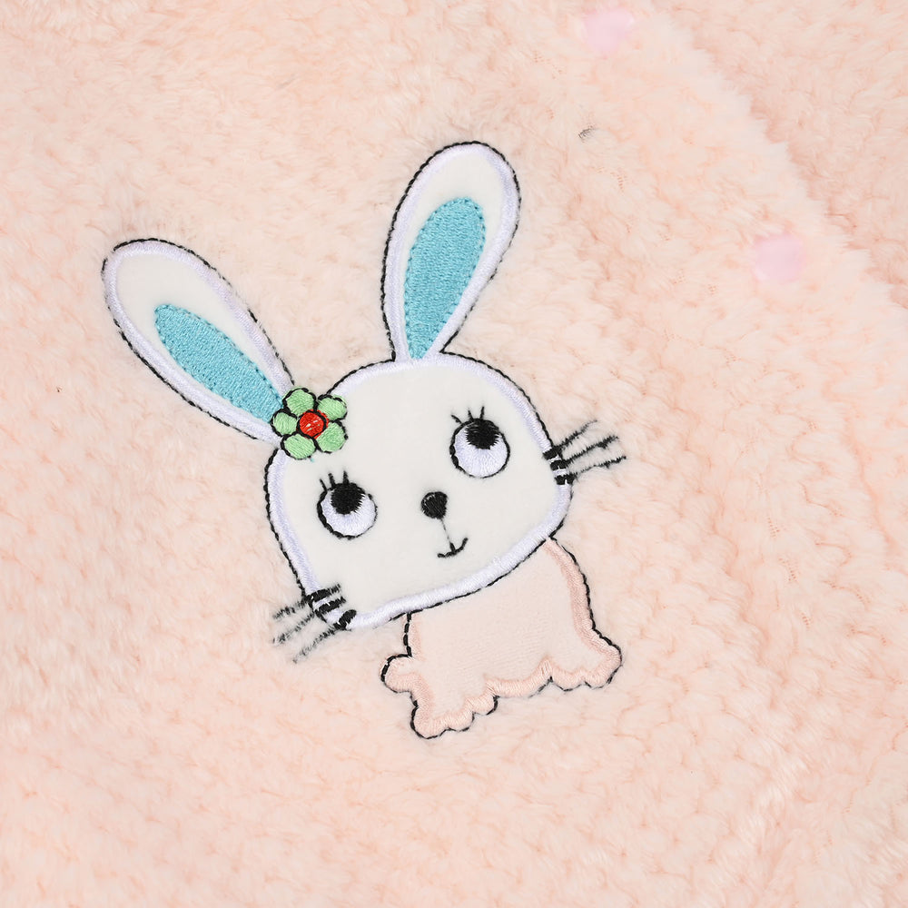 Infant Unisex Faux fur Romper-PINK