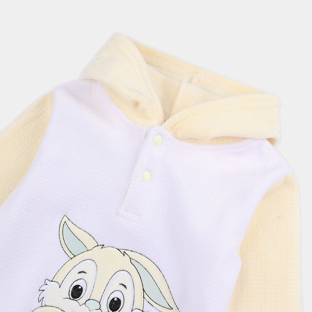 Infant Unisex Faux fur Romper-Beige