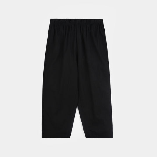 Boys Cotton Slub 3 Piece suit (Black Beauty)-BLACK