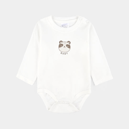 Infant Boys Cotton Interlock 3 PC Set-Brown/White/Yellow