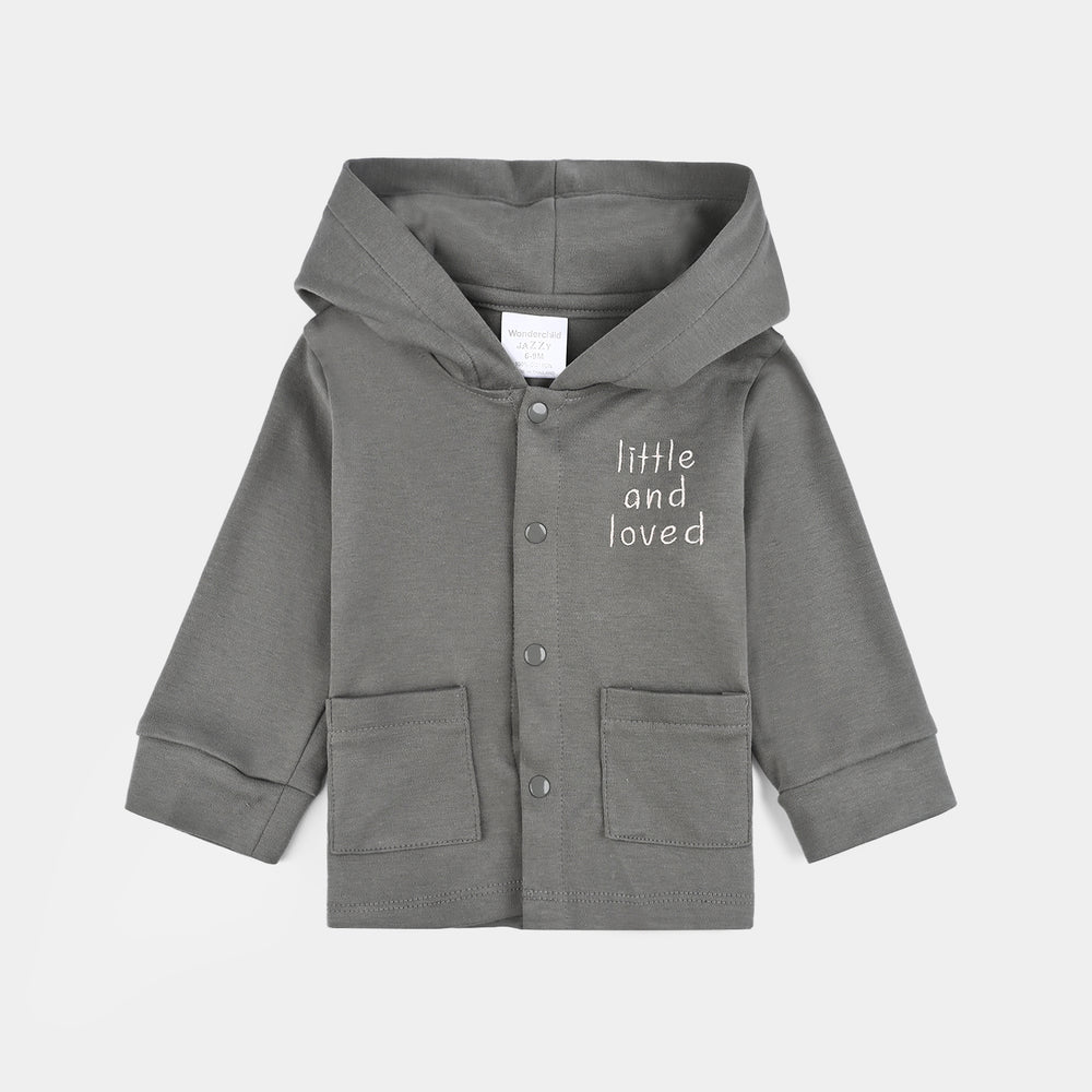 Infant Girls Cotton Interlock 3 PC Set-Grey/White/Pink