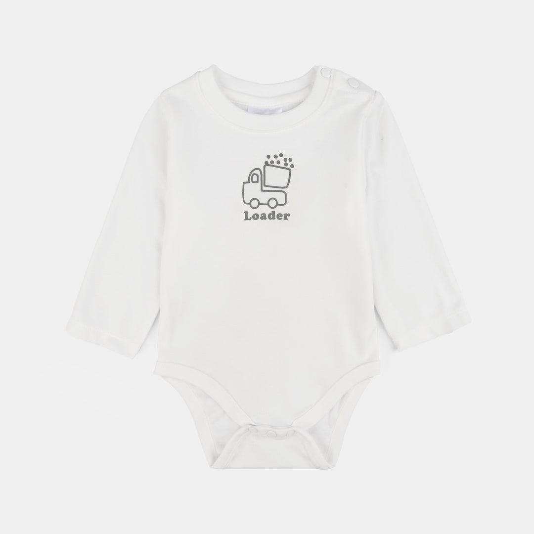 Infant Boys Cotton Interlock 3 PC Set-Blue/White/Beige