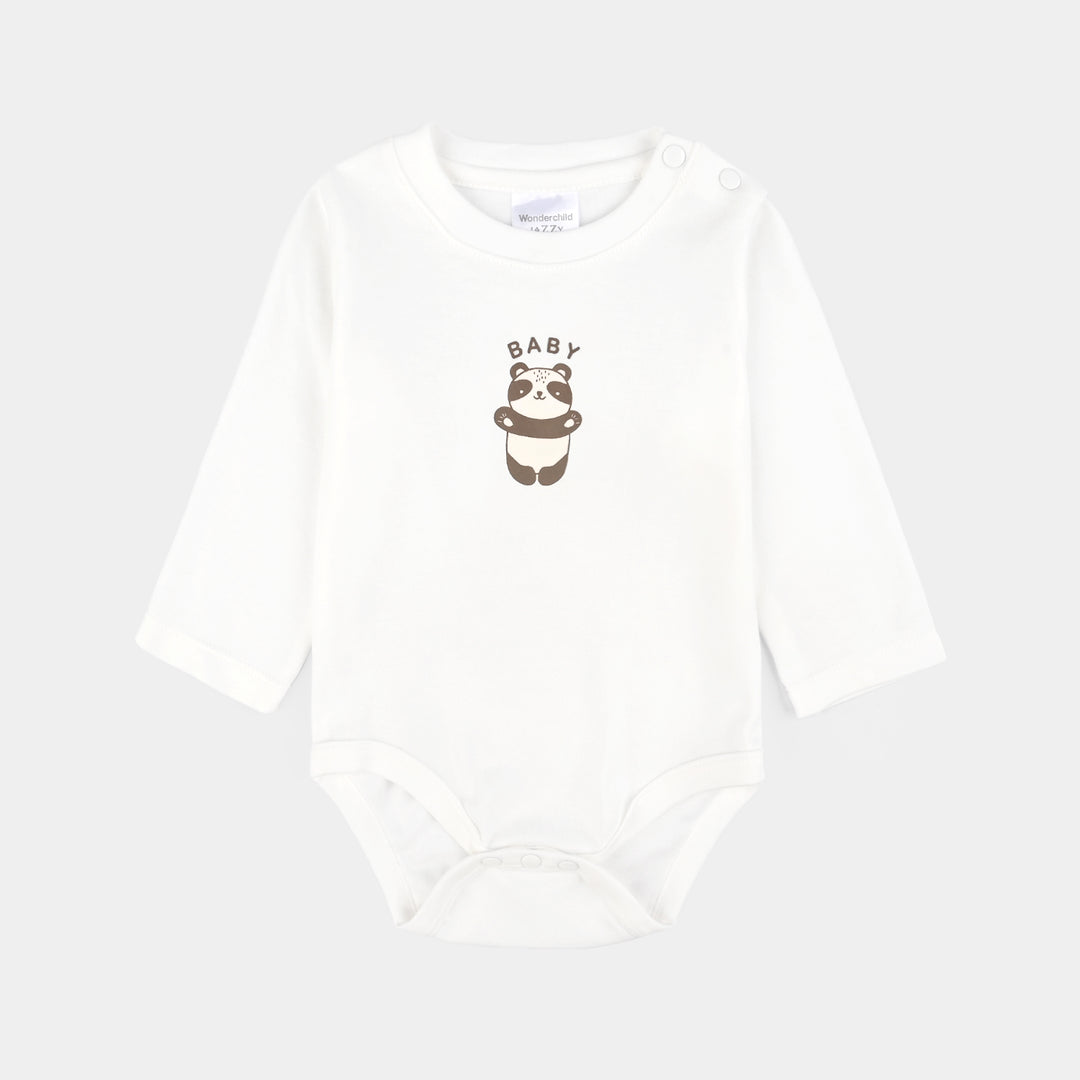 Infant Boys Cotton Interlock 3 PC Set-Yellow/White/Brown