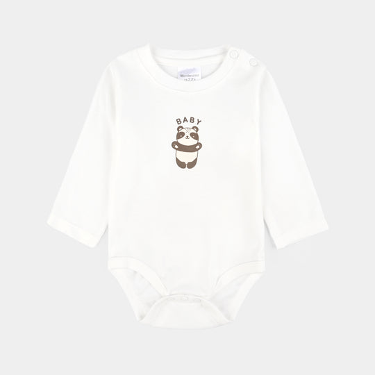 Infant Boys Cotton Interlock 3 PC Set-Yellow/White/Brown