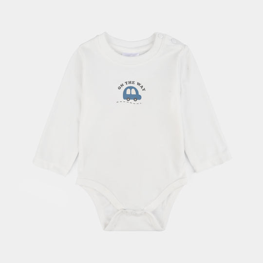 Infant Boys Cotton Interlock 3 PC Set-Pink/White/Beige