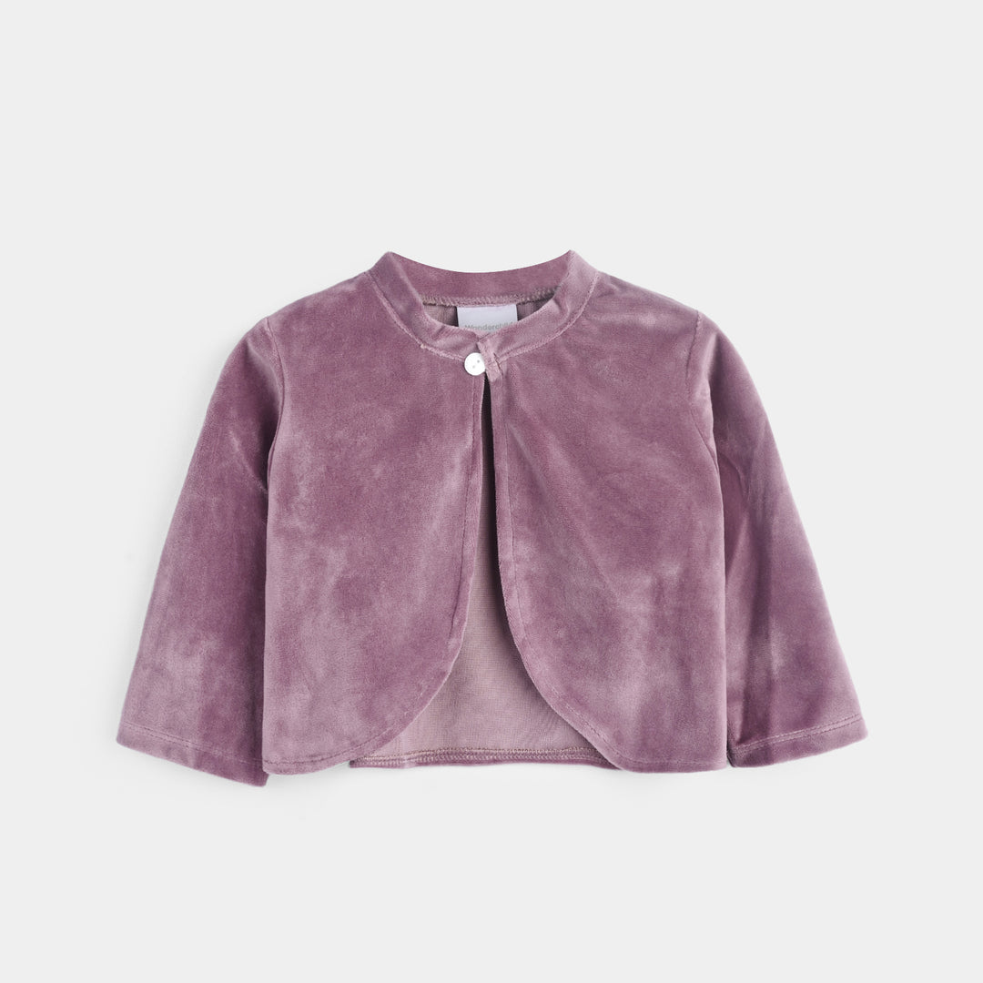Infant Girls Cotton Interlock Fancy Suit 281-018 E-C-Purple