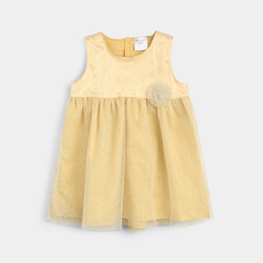 Infant Girls Cotton Interlock Fancy Suit 281-010 E-C-Yell.Navy