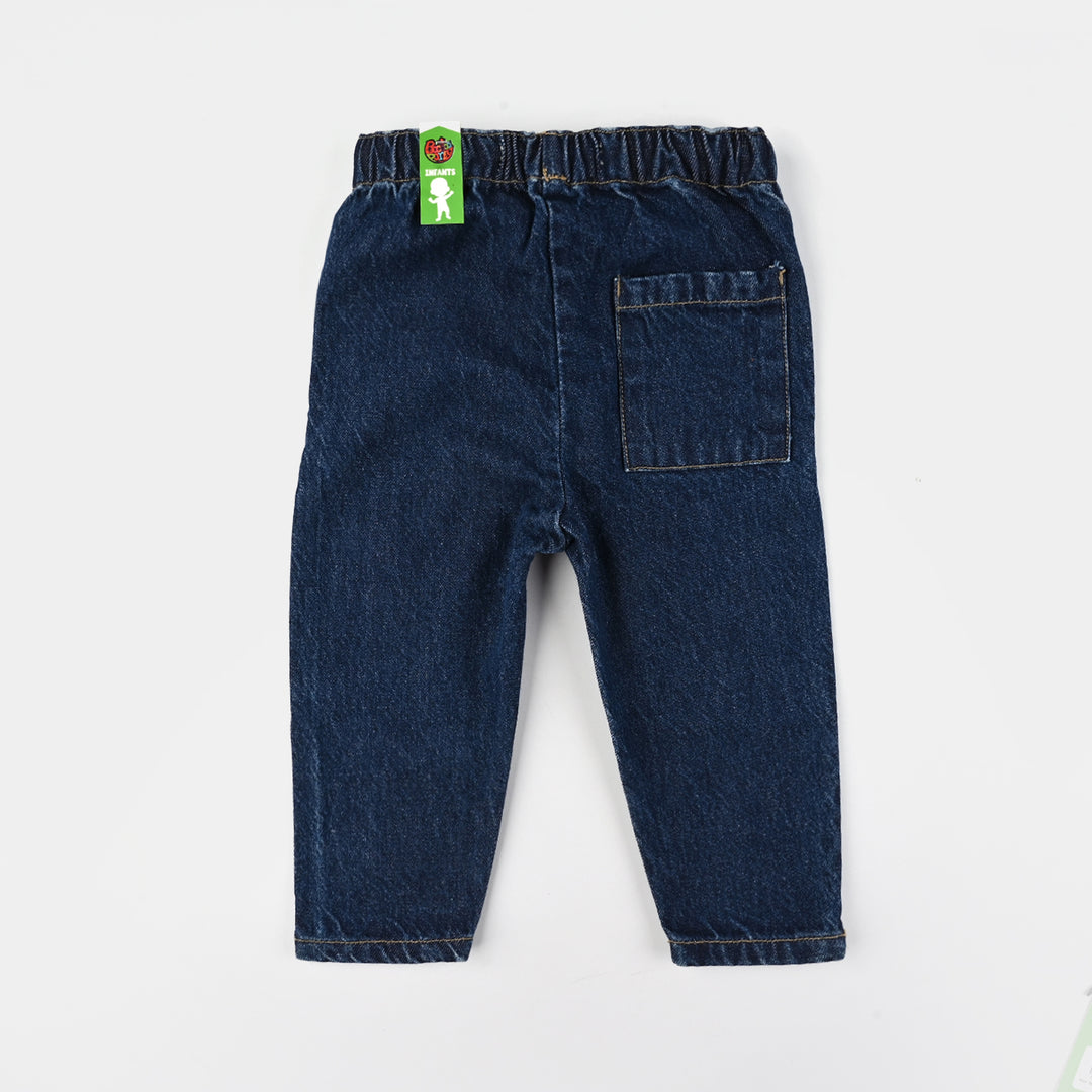 Infant Boys Denim Stretch Pant Lets Dig-DARK BLUE