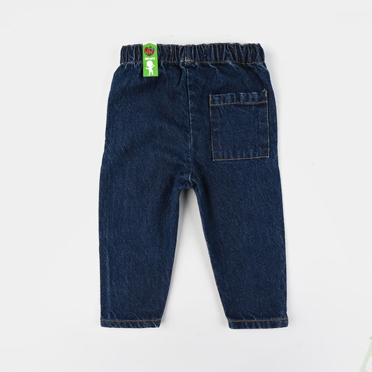 Infant Boys Denim Stretch Pant Lets Dig-DARK BLUE